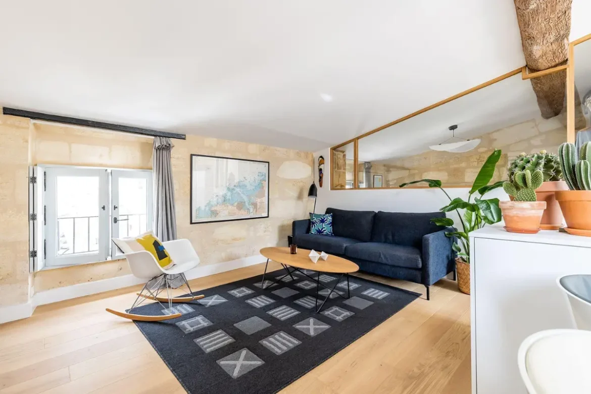 Rénovation salon appartement bordeaux