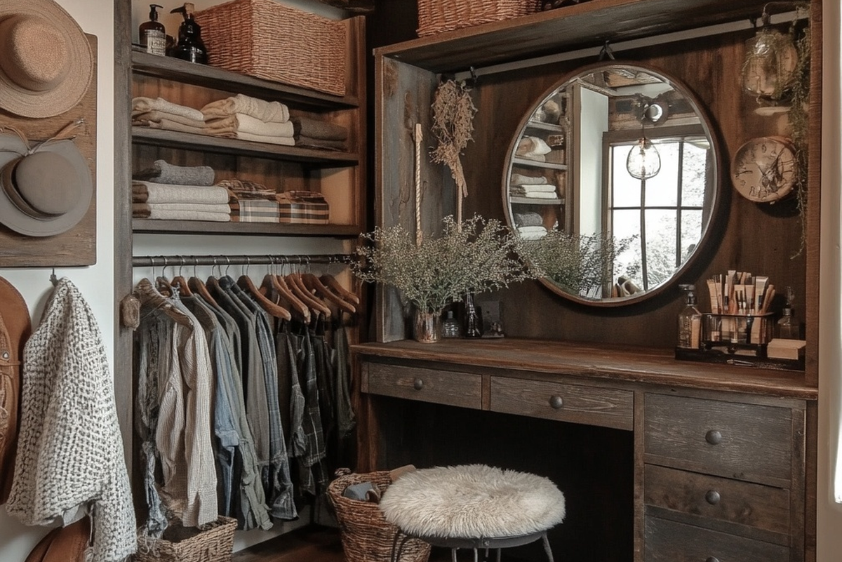 Rénovation dressing rustique